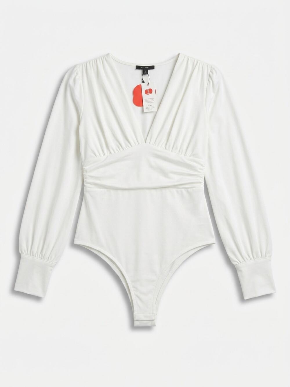 Shein  New Cider Long sleeved white body suit